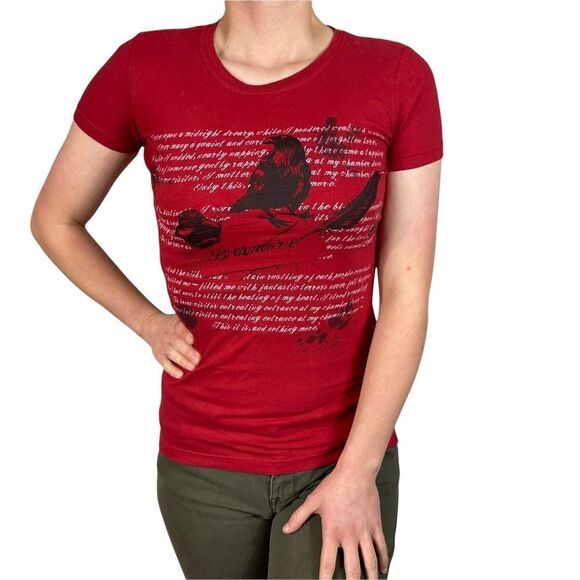 Reborn Tops - re-born Graphic Red T-Shirt Design By Humans